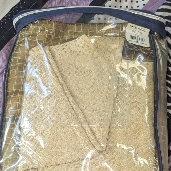 Peri Hawkins Collection 2 Panel Set Curtains  Lt Green Valance Beaded Tassel - Picture 2 of 4